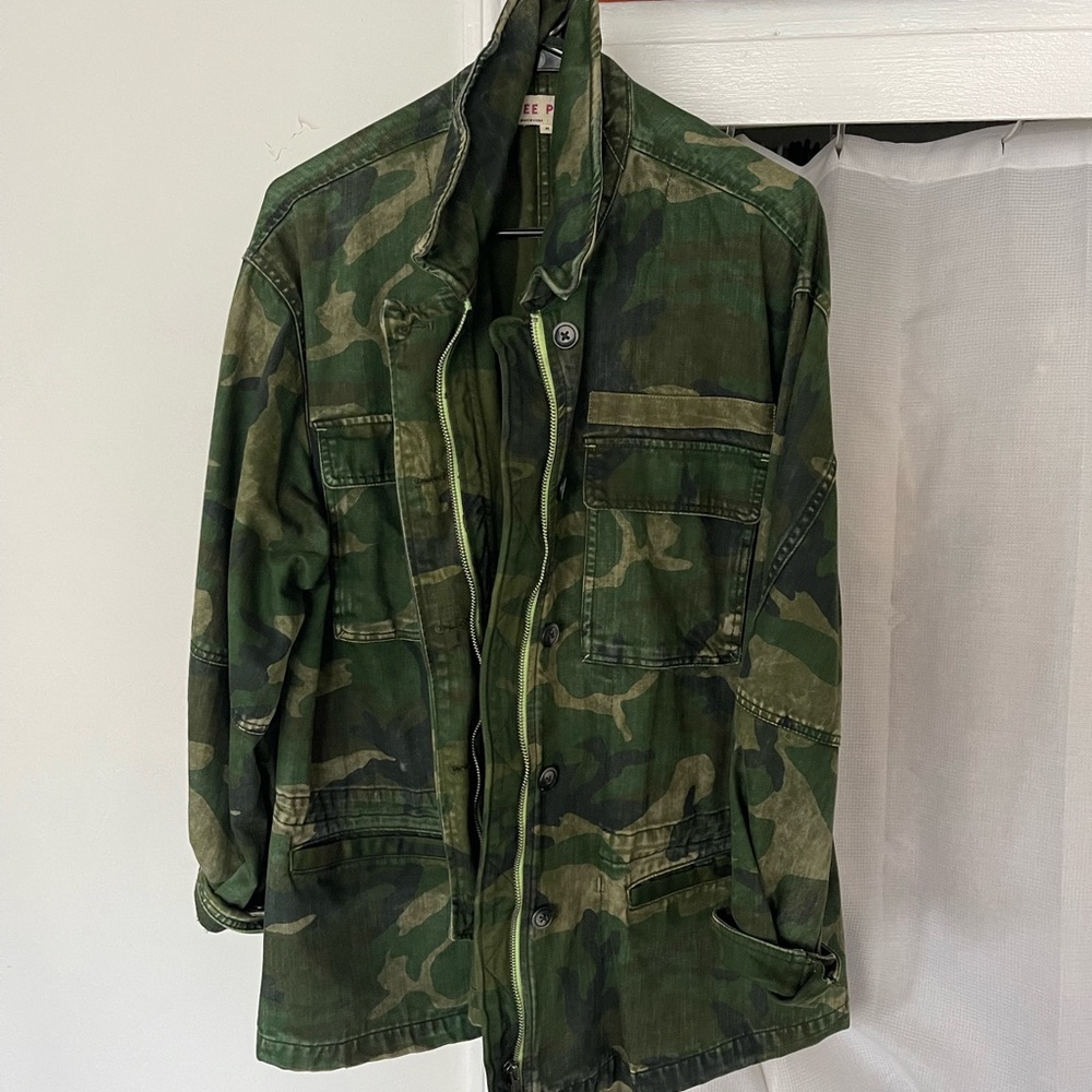Oversized Free People Camo Jacket